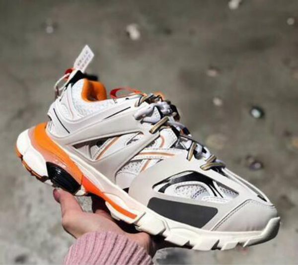 

wholesale luxury mens women sneakers track 3.0 breathable trainers casual platform lace up shoes couple outdoor sneaker