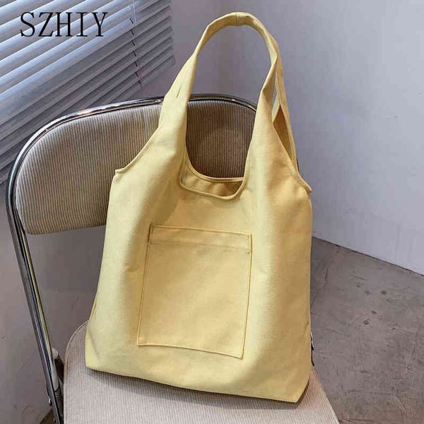 

shopping bags retro literary canvas bag women casual shoulder reusable shopper ladies handbag tote bolsas de compra eco friendly 220309