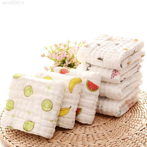 

muslin towels cotton gauze burp cloths soft baby face towel newborn handkerchief infant washcloth blanket 16 designs dhb3001