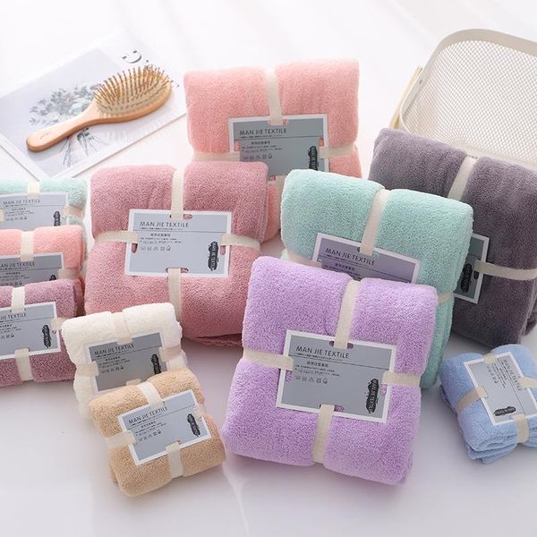 

multicolor coral fleece soft bath towel