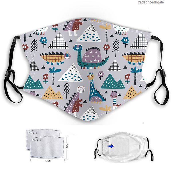 

cartoon filter children's luxury face designer with cotton pm2.5 dustproof and smog mask earhook washable baby masks 10