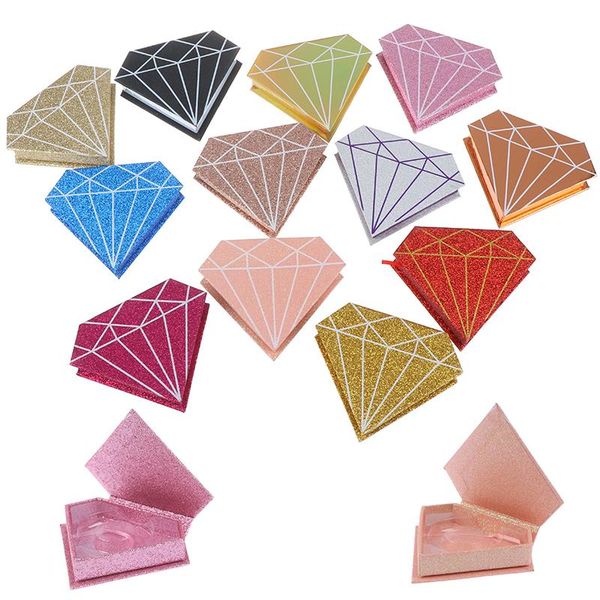 

eyebrow tools & stencils 1pcs empty false eyelash storage box wholesale packaging fake eyelashes boxes faux cils lash case