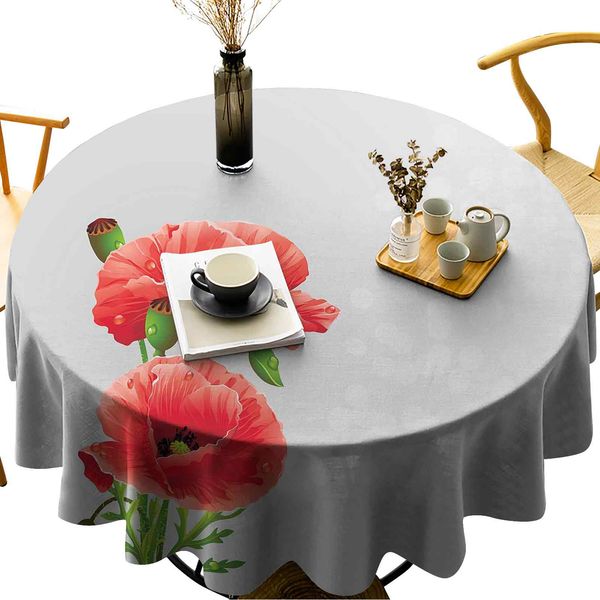 

round tablecloth for kitchen dining tablefresh garden inflorescence petals and buds romantic bridal corsage