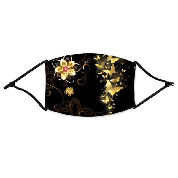 

face cover protect cotton dustproof reusable butterfly printing filters mouth cover fabric mouth cover bbynqs