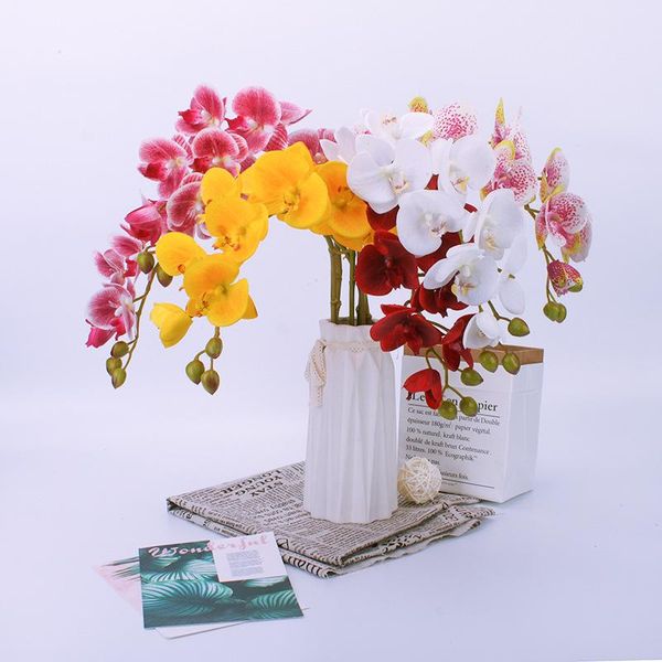 

decorative flowers & wreaths 3d printing artificial orchid fake butterfly for home wedding decoration silk