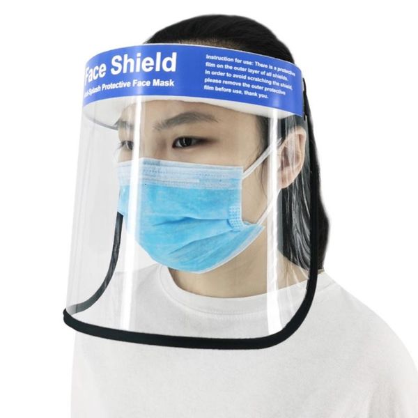 

new transparent clear anti-fog anti-spitting splash dust-proof protective visor full face covering mask shield full face mask