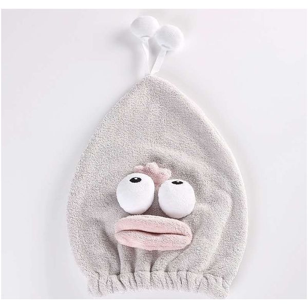 

cute cartoon dry hair shower cap soaks up fast coral velvet cute cartoon trendy u fashion fast shipping f jllzai