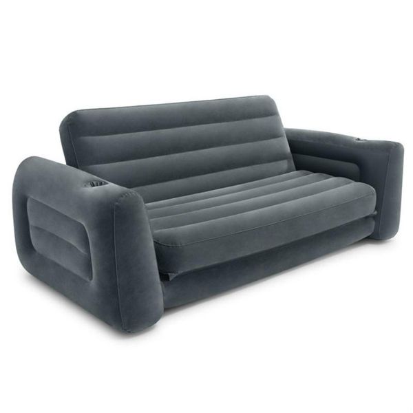 

inflatable multifunctional sofa bed 3 people original intex recliner double folding lazy sofa for lunch break