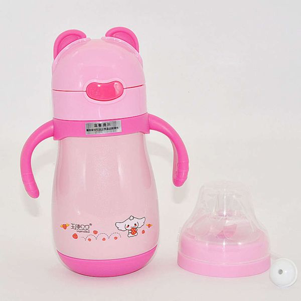 

baby cap angel beibei double 304 stainls steel straw cup dual purpose thermos 260ml