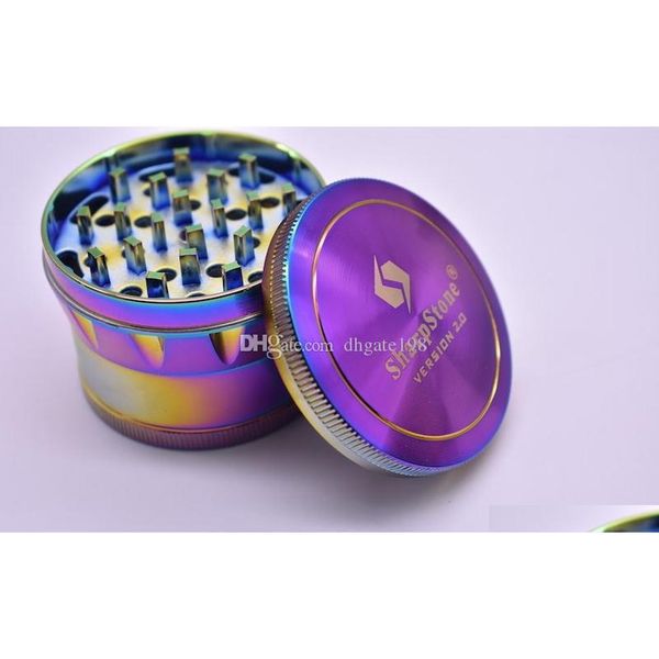 

60mm big diamond zicn rainbow grinder sharpstone version 2.0 grinder metal tobacco grinders sharp stone crus jllzcu mywjqq