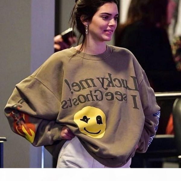 

cpfm x 6 kid see ghosts long sleeve pullover tee street hip hop casual sweater couple fashion sweatshirt hflswy263, Black