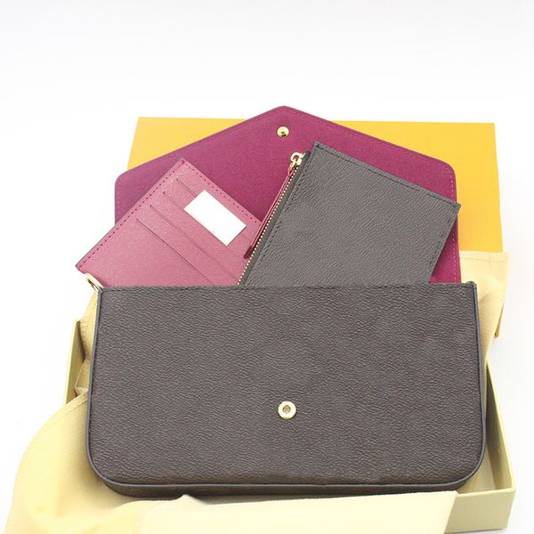 

high-quality leather metal chain cross-body female shoulder card with box and dust bag c0121