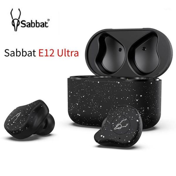 

sabbat e12 ultra earphone wireless qcc3020 bluetooth noise reduction headset sport hifi stereo with wireless charge1