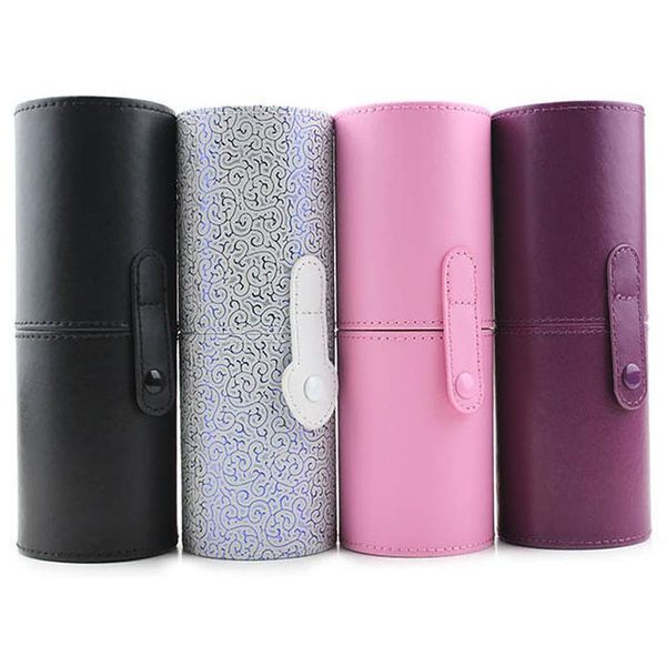 

pu leather travel makeup brushes pen holder storage empty holder cosmetic brush bag brushes organizer make bbyifl