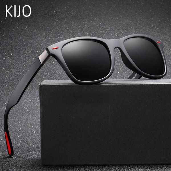 

sunglasses classic polarized men women brand design driving square frame sun glasses male goggle uv400 gafas de sol, White;black