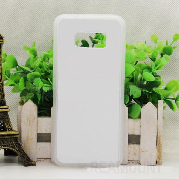 

2d rubber s8plus blank case sublimation diy customized for metal s8 tpu+pc samsung glue sheet with with ittei