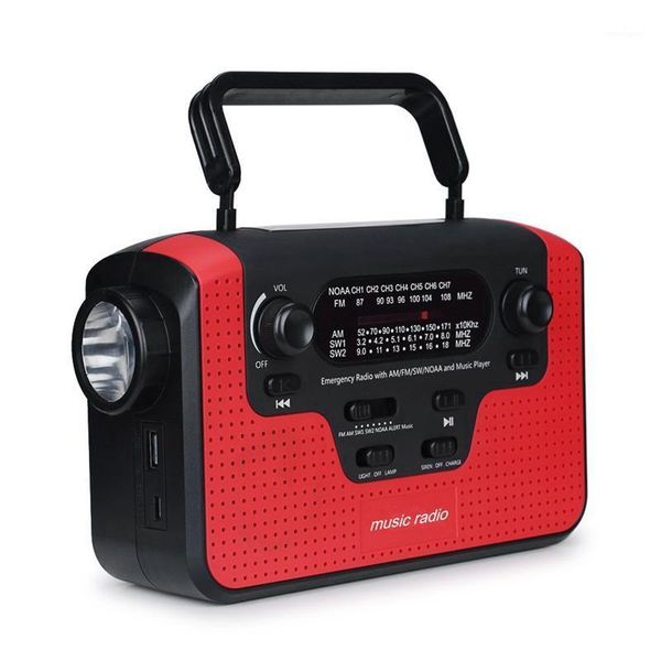 

portable speakers bluetooth radio solar hand crank emergency am/fm/sw/wb led reading camping lamp solar-powered hand1