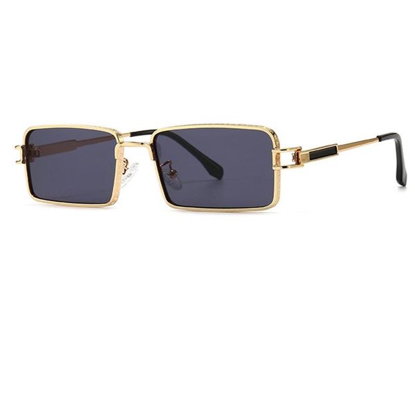 

sunglasses mens brand designer 2021 luxury small mental frame square sun glasses for man rectangle, White;black