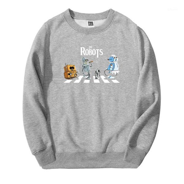 

new fashion the robots 2020 spring winter sweatshirt hoodies men hip hop casual tracksuit slim fleece hip hop fashion streetwear1, Black