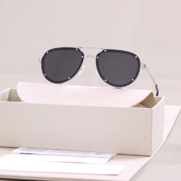 

designer male personality toad mirror metal frameless driving sunglasses small long face glasses, White;black