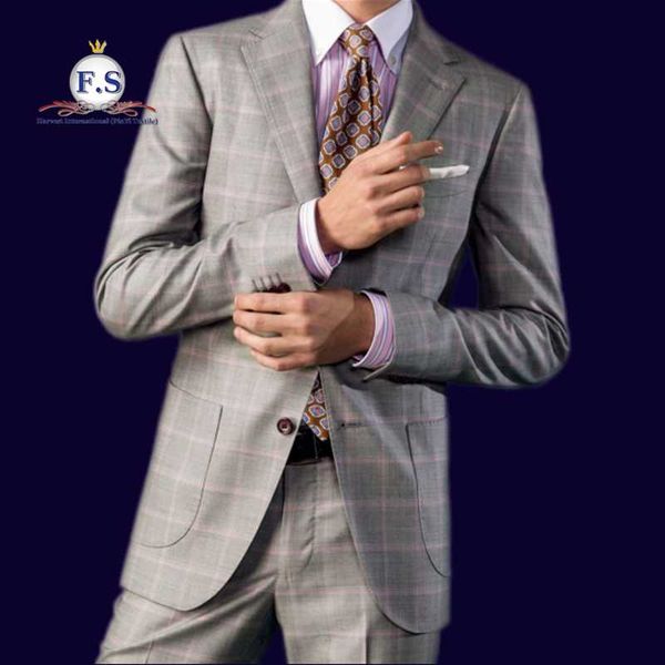 

fabric list for made to measure super 130s pure wool check 2pc formal occassion men's suits half canvassed, White;black