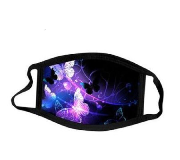 

butterfly print dustproof washable reusable designer cotton face mouth cover protective mask party masksoutletv0x2