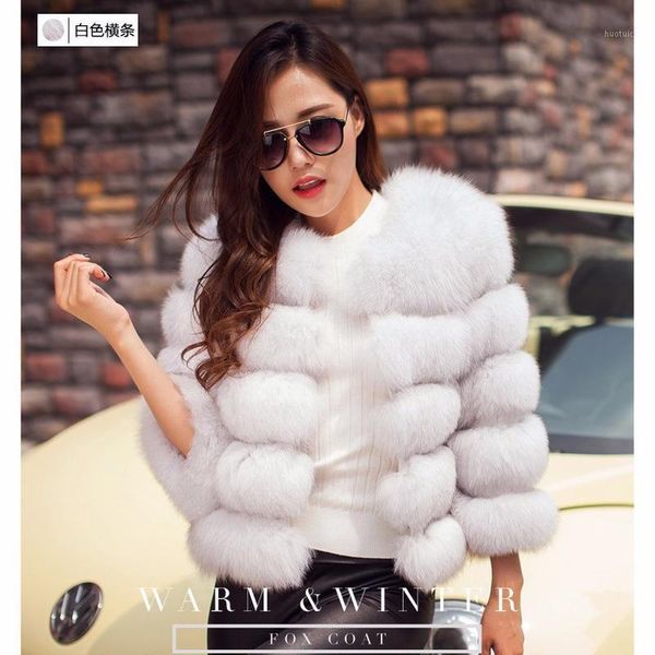 

faux fur coat women's jackets artificial fur short pink coat womens coats winter fluffy jacket chaqueta mujer kj5281, Black