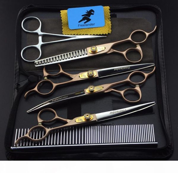 

7.0inch professional sharp edge dog pet grooming scissors shears pet scissors set technicolor