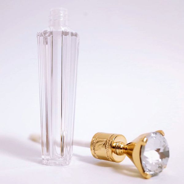 

diamond lip gloss tubes clear empty lip gloss tube lip gloss travel bottle packaging containers refillable lipgloss bottles 125 k2