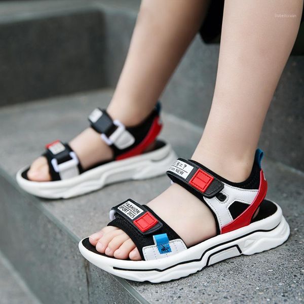 

children's shoes sandals boys sandals kids boys beach shoes sandale sandales sandalen zapatos size 26-37 sale1, Black;red