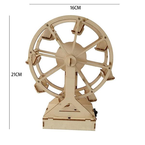 

diy technology gizmo физическая наука эксперимент эксперимент электрическое колесо ferris деревянные монтажные блоки детские мозги g wmtvsn, Gray;blue