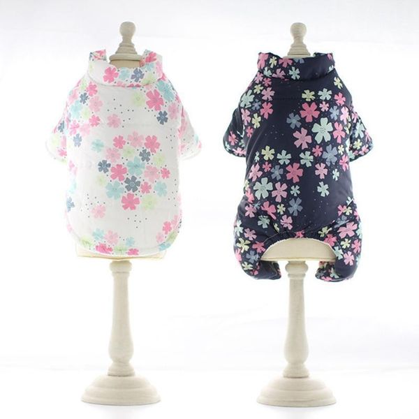 

dog apparel winter parkas for dogs printed cotton down coat thicken clothes small medium dog1