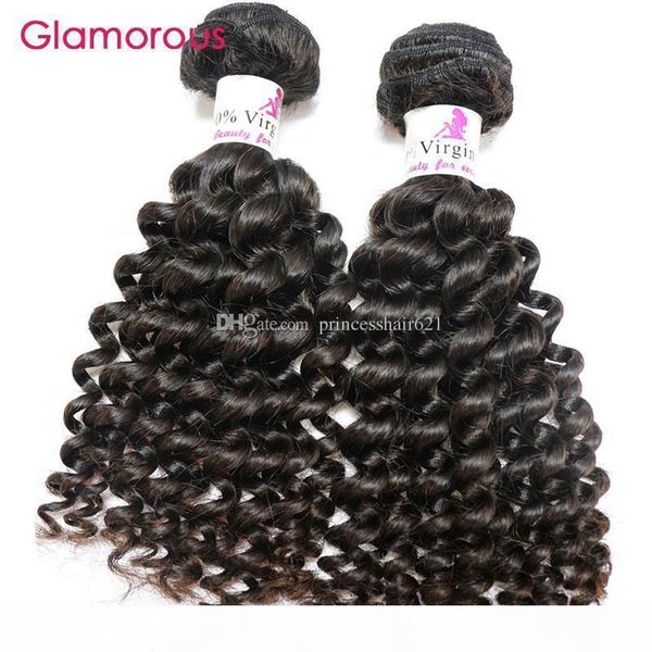 

glamorous brazilian curly hair extensions 2 bundles raw unprocessed virgin human hair 8-34inch 100g peruvian malaysian indain remy hair weft, Black