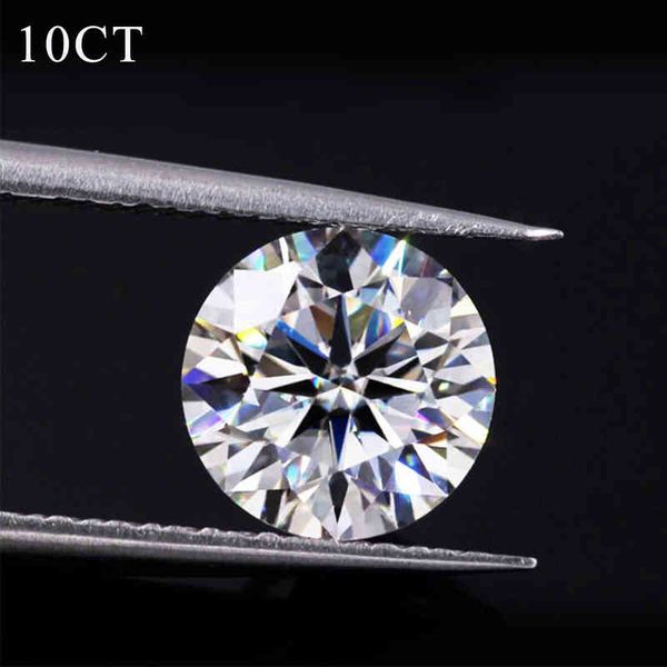 Szjinao Real 100% solto Gemstones Pedra de Moissanite 10ct 14mm G Cor Laboratório Grown Diamante para Material de Jóias com Certificado GRA