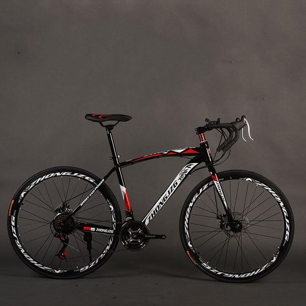 

bicycle road bike 26 inch 27 speed fixed gear shifting double disc brakes bending muscles men and women
