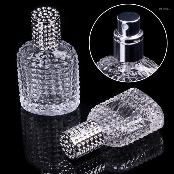 

new style pineapple portable glass perfume bottle with spray empty with atomizer1