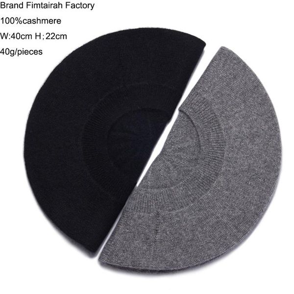 

beanies natural pure 100 cashmere hat women autumn and winter keep warm fashion wool hats ladies inner mongolia gray black