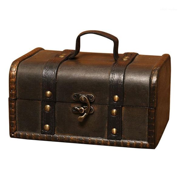 

jewelry pouches, bags retro treasure chest vintage wooden storage box antique style organizer for wardrobe trinket buckle1, Pink;blue