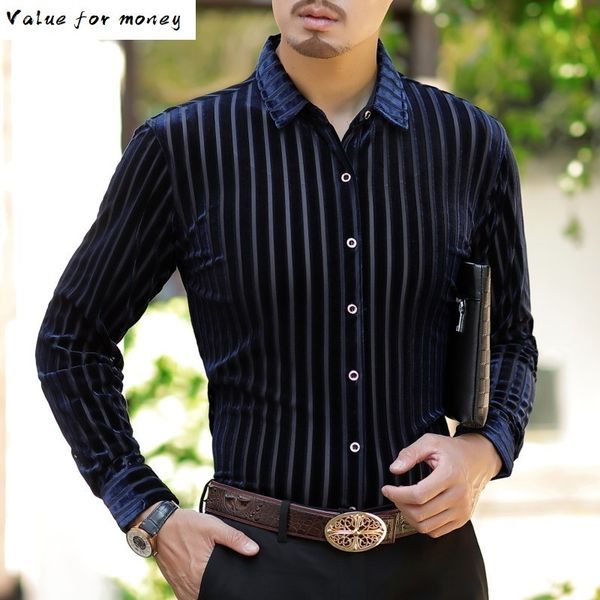 

stripe quality hight shirt long sleeve business casual office shirt men dress camisa social masculina chemise homme c1212, White;black