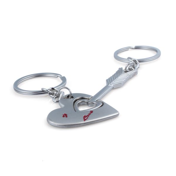 

i love you heart arrow couple & key chain ring keyring keyfob lover xmas gift
