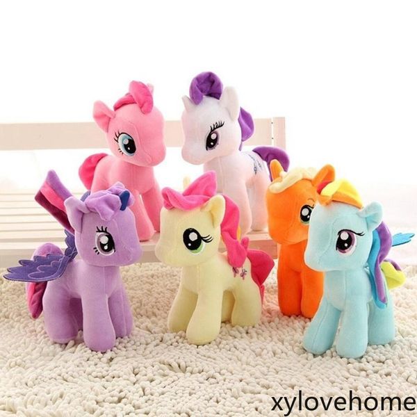 

20см мультфильм единорог плюшевые куклы дети радуги маленькие лошади мягкие фаршированные животные игрушка прекрасный unicorn кукла кукла до