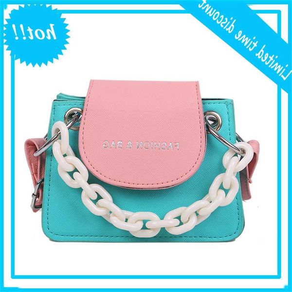 

summer small shoulder fashion chain handbag for women 2021 new trend contrast female crossbody messenger bag