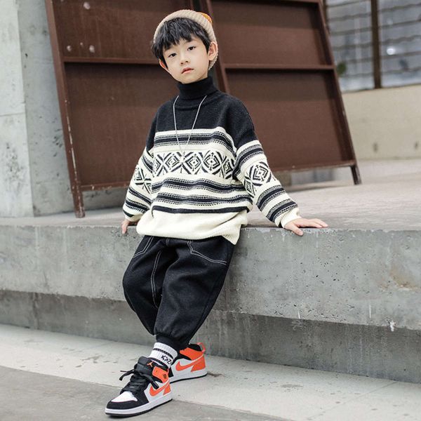 

collar, high boys' 2020 sweater, new foreign sle, china universi autumn and winter clothing, children's ue3c, Blue