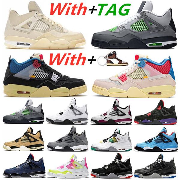 

sail black cat bred 4 4s ice mens basketball shoes the white cement deep ocean mens trainers sports sneakers