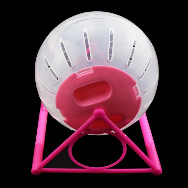 

color cover pet running ball hamster bracket roller bodybuilding sports runner crystal transparent plastic pets supplies new 5 49jy m2