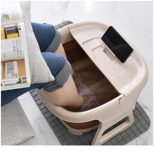 

foldable foot bath bucket footbath plain foaming massage bucket foot soaking bucket sauna bathtub bath basin reduce bbyvrc