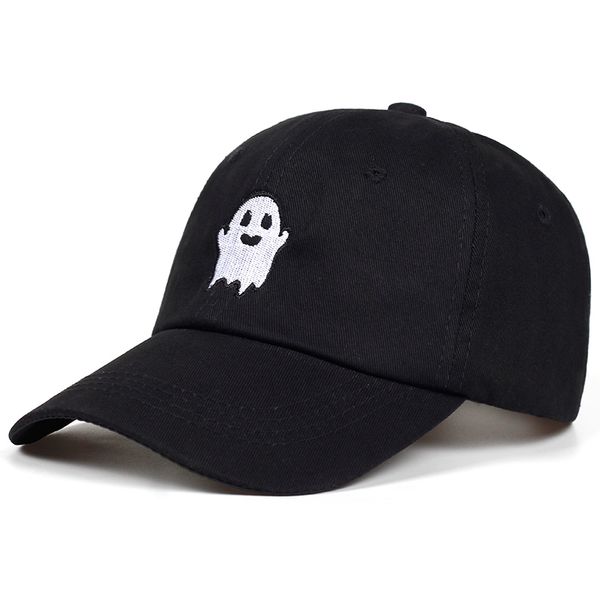 

ghost caps for men cotton spooky kawaii embroidery cap snapback sport hip-hop hat streetwear baseball cap hip hop women dad hat, Blue;gray