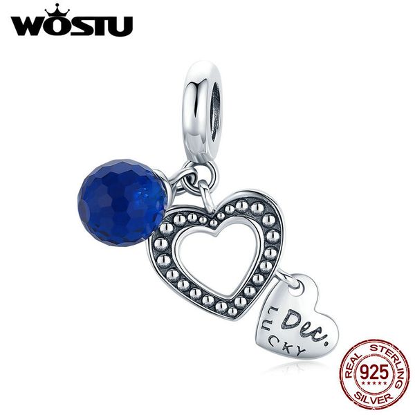 

wostu 925 sterling silver december birthstone charms cz pendant bead fit original bracelet necklace for women jewelry cqc1721 q1214, Bronze;silver
