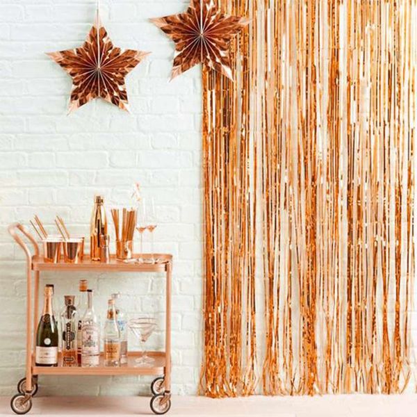 

5pcs foil tassel diy foil fringe tinsel curtain tassel garland ribbon balloons baby shower birthdays party wedding decorations h jllndw