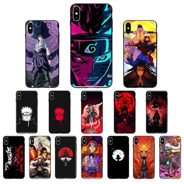 

naruto phone silicone cover, vip 12 11 pro xs max xr 7 8 6plus 5 5s se black cover